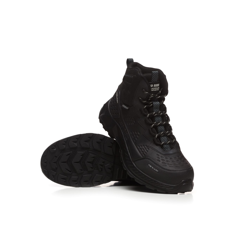 No Risk Grip Hard STX Black Waterproof S7L Safety Boot 3