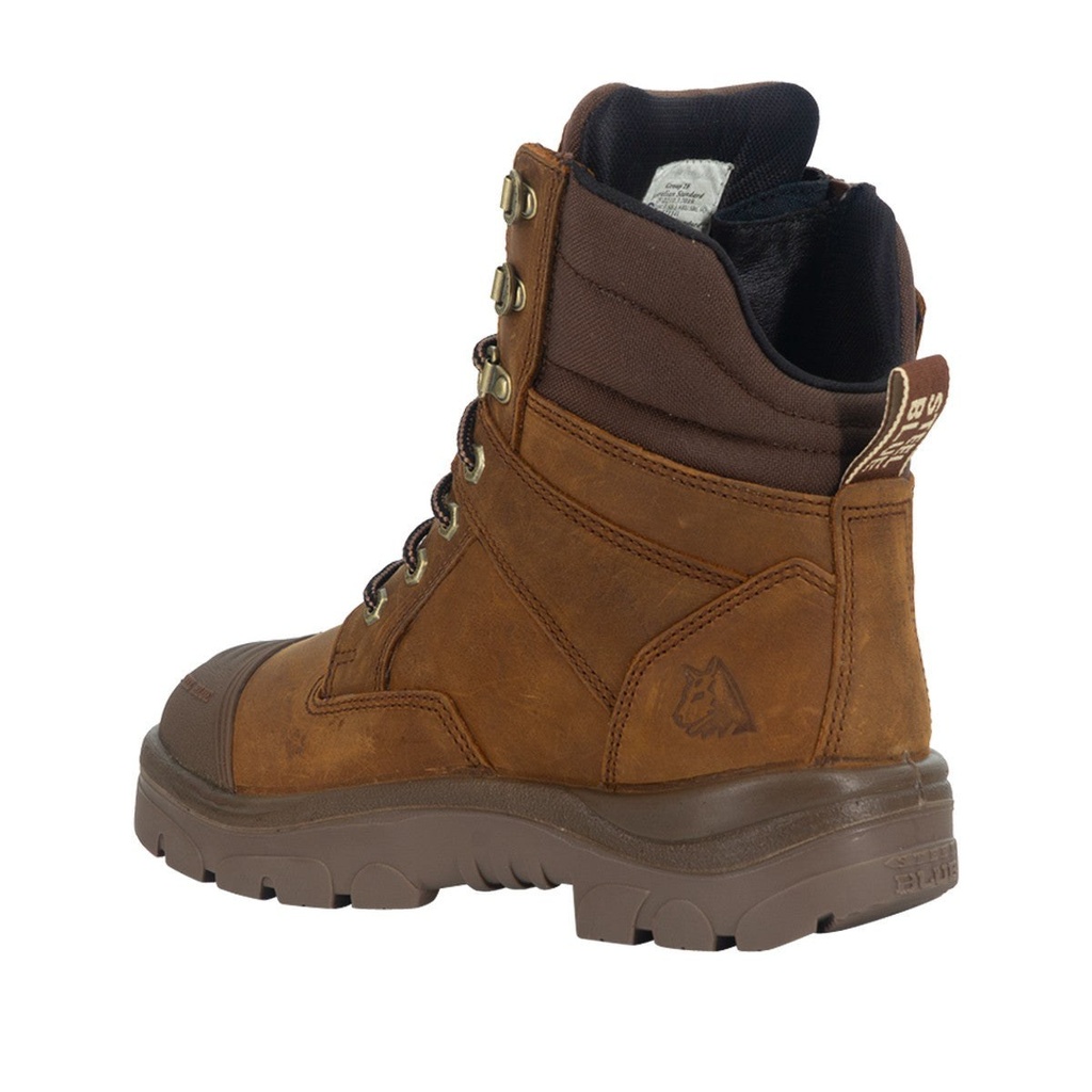 Steel Blue Southern Cross Zip Scuff WP S7 – Distressed Brown 5