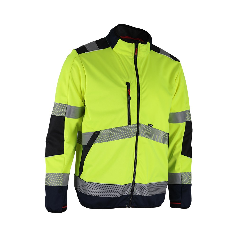 LMA Hi-Vis Softshell Jacket – Yellow/Navy or Orange/Navy 3