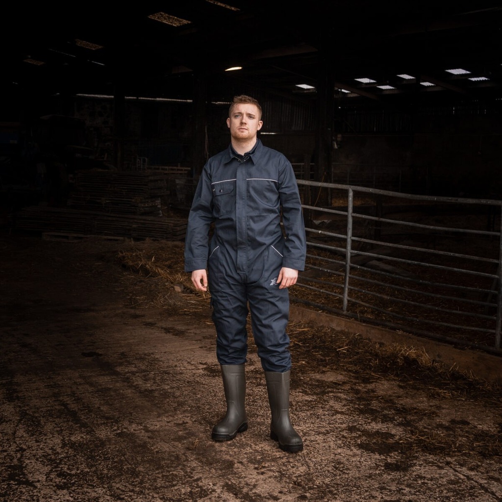 Xpert Core Zip-Front Coverall – Navy 4