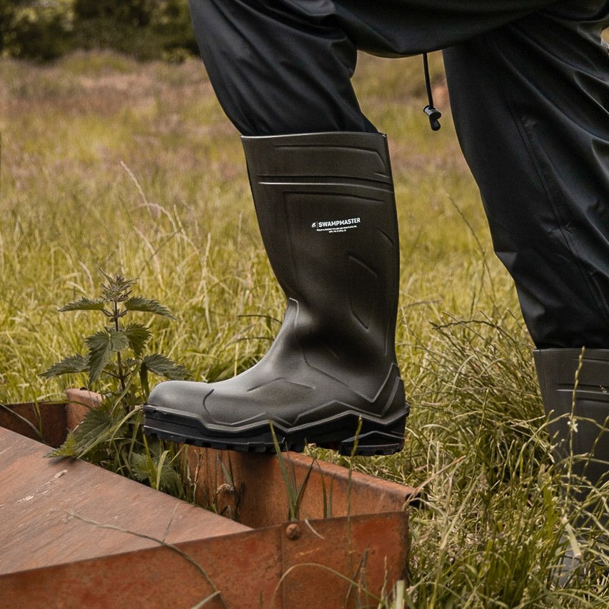 Swampmaster Pro Defender+ S5S Safety Wellington – Green 5