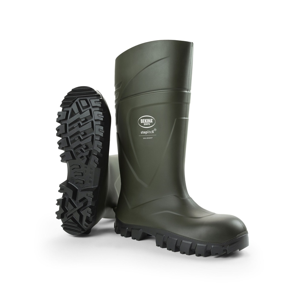 Bekina StepliteX SolidGrip S5 Safety Wellington – Green (Steel Toe) 2