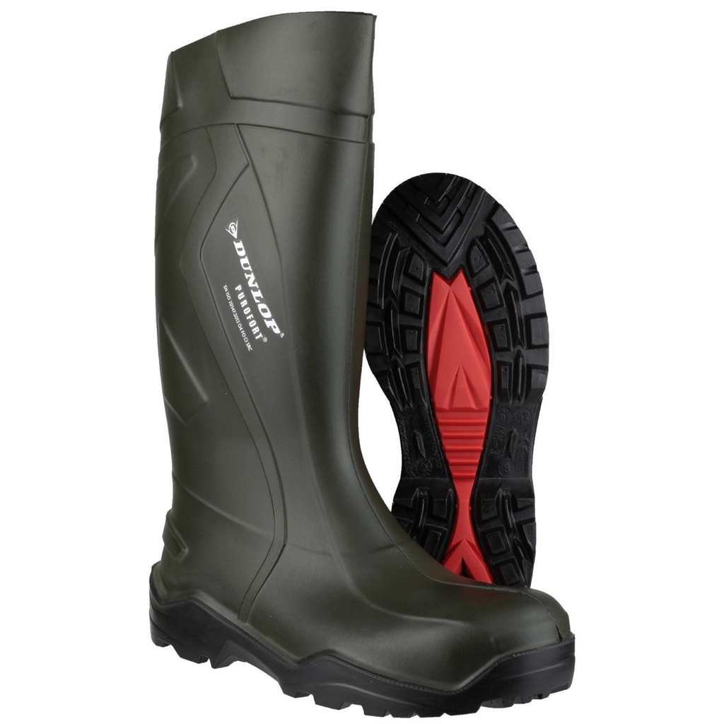 Dunlop Purofort+ Wellington – Green (Soft Toe) 3