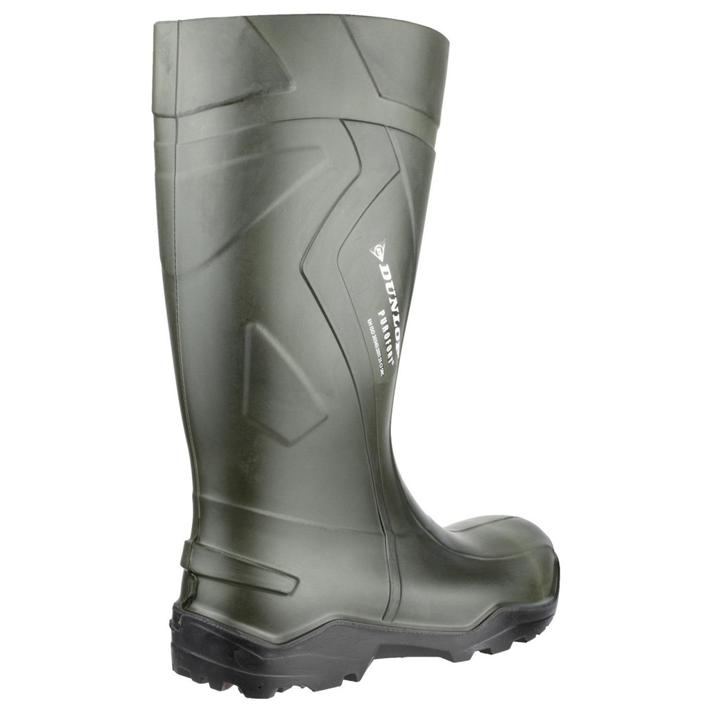 Dunlop Purofort+ Full Safety Wellington – Green (Steel Toe S5) 2