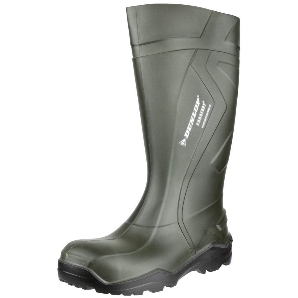 Dunlop Purofort+ Full Safety Wellington – Green (Steel Toe S5) 6