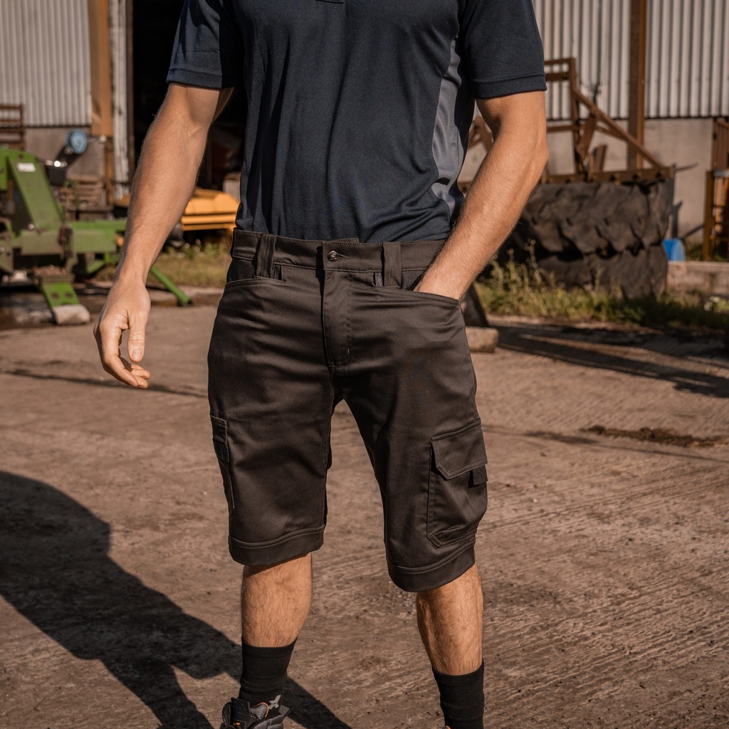 Xpert Pro Stretch Work Shorts – Grey/Black 4