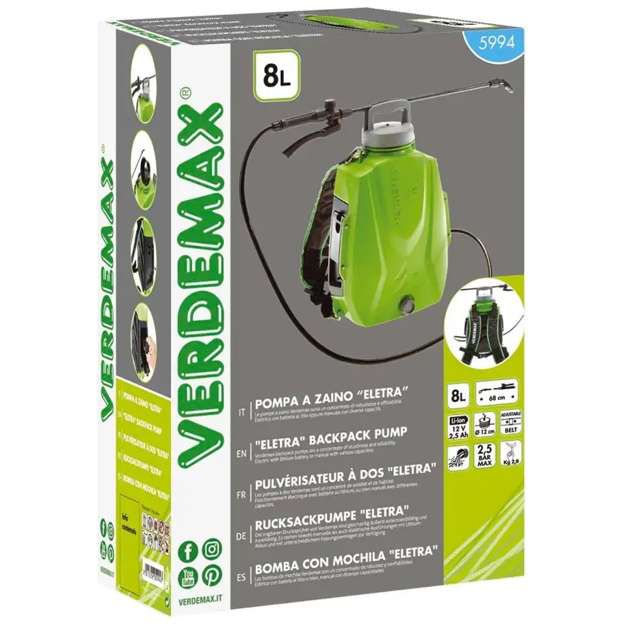Verdemax Futura 8 Battery Backpack Sprayer – 8 L 6