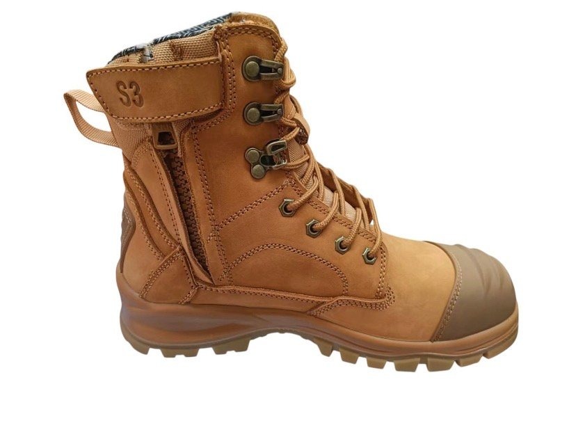 Desert Storm S3 zip safety boot, side view