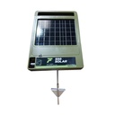 Forcefield S50 Solar Electric Fence Energiser, rear view on earth stand