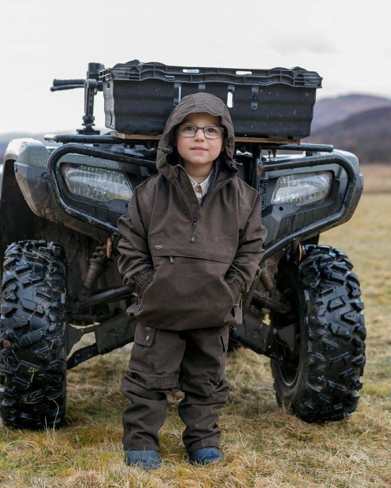 Hoggs of Fife Struther Junior Waterproof Smock Jacket – Green 2