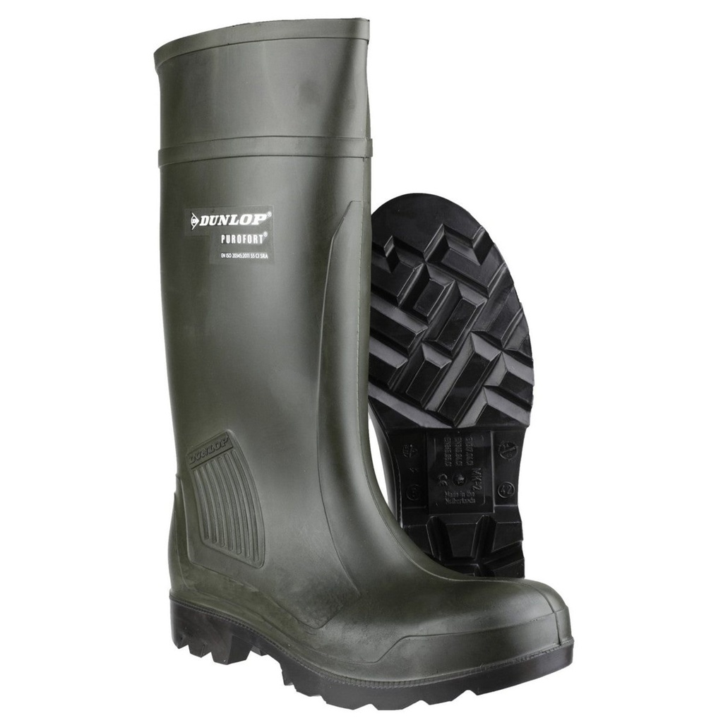 Dunlop Purofort Professional Full Safety Wellington – Green (Steel Toe S5) 2