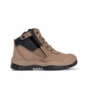 Mongrel 461 Stone ZipSider Safety Boot with Scuff Cap