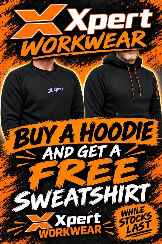 Xpert Pro Pullover Hoodie & FREE SWEATSHIRT – Black