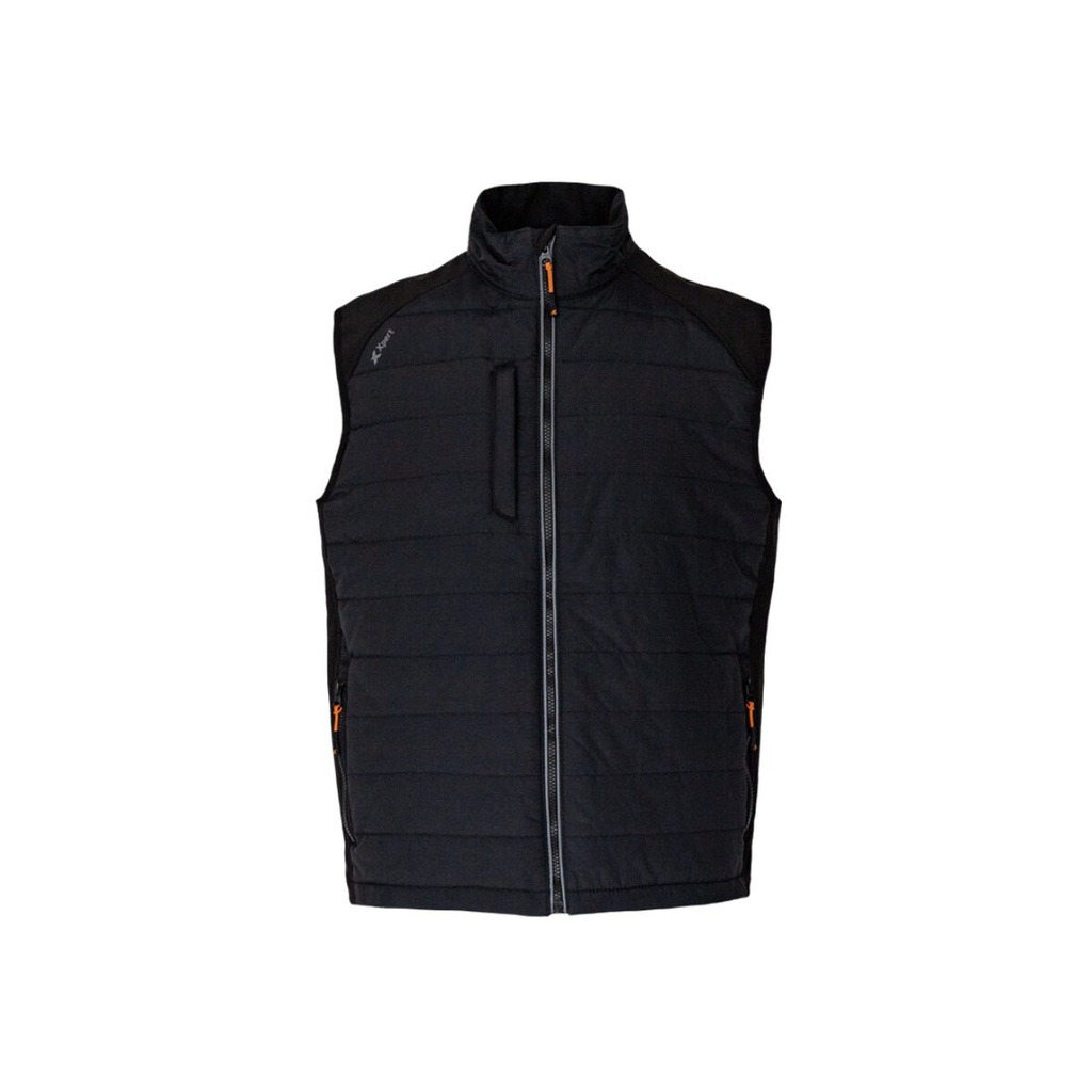 [XPP6300] Xpert Pro Rip-Stop Panelled Bodywarmer – Black (Small)