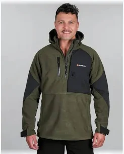 Bushbuck Windproof Frontier Pullover Bayleaf Green