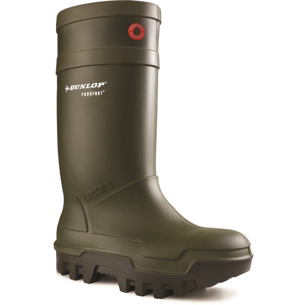 Dunlop Purofort Thermo+ Full Safety Wellington – Green