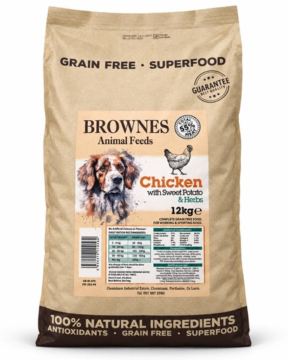 Brownes Grain Free Superfood Dog Food 12kg